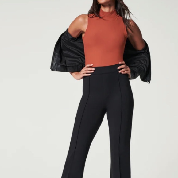 SPANX Tops - Spanx Mock Neck Ribbed Bodysuit